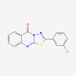 2-(3-chlorophenyl)-5H-[1,3,4]thiadiazolo[2,3-b]quinazolin-5-one