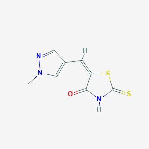 Thiazolidin-4-one, 5-(1-methyl-1H-pyrazol-4-ylmethylene)-2-thioxo-