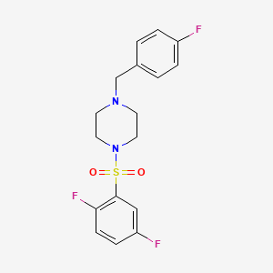 1-[(2,5-Difluorophenyl)sulfonyl]-4-(4-fluorobenzyl)piperazine