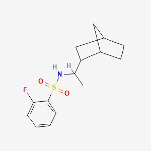 N-[1-(bicyclo[2.2.1]hept-2-yl)ethyl]-2-fluorobenzenesulfonamide