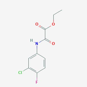 Ethyl [(3-chloro-4-fluorophenyl)amino](oxo)acetate