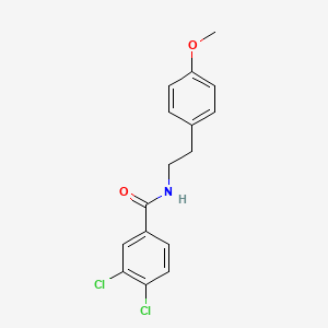 molecular formula C16H15Cl2NO2 B10970397 3,4-dichloro-N-[2-(4-methoxyphenyl)ethyl]benzamide 