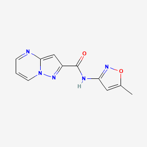 N-(5-methyl-1,2-oxazol-3-yl)pyrazolo[1,5-a]pyrimidine-2-carboxamide