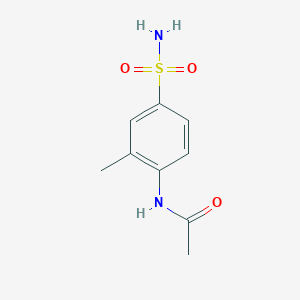 molecular formula C9H12N2O3S B10970453 N-[4-(aminosulfonyl)-2-methylphenyl]acetamide 