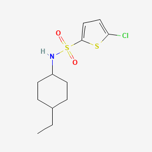 molecular formula C12H18ClNO2S2 B10970492 5-chloro-N-(4-ethylcyclohexyl)thiophene-2-sulfonamide 