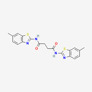 N,N'-bis(6-methyl-1,3-benzothiazol-2-yl)butanediamide