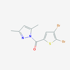 molecular formula C10H8Br2N2OS B10970531 (4,5-dibromothiophen-2-yl)(3,5-dimethyl-1H-pyrazol-1-yl)methanone 