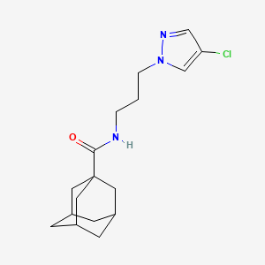 N-[3-(4-Chloro-1H-pyrazol-1-YL)propyl]-1-adamantanecarboxamide