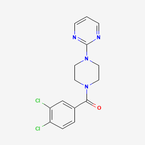 molecular formula C15H14Cl2N4O B10970575 (3,4-Dichlorophenyl)[4-(pyrimidin-2-yl)piperazin-1-yl]methanone 