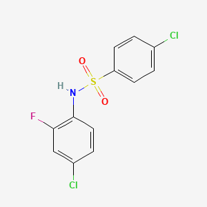 4-chloro-N-(4-chloro-2-fluorophenyl)benzenesulfonamide