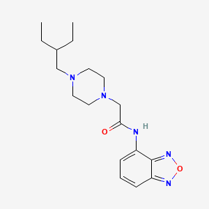 N-(2,1,3-benzoxadiazol-4-yl)-2-[4-(2-ethylbutyl)piperazin-1-yl]acetamide