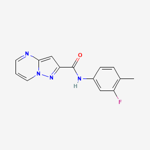 N-(3-fluoro-4-methylphenyl)pyrazolo[1,5-a]pyrimidine-2-carboxamide