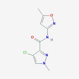 4-chloro-1-methyl-N-(5-methyl-1,2-oxazol-3-yl)-1H-pyrazole-3-carboxamide