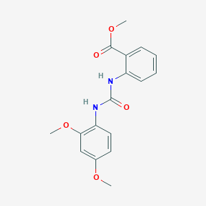 molecular formula C17H18N2O5 B10970724 Methyl 2-{[(2,4-dimethoxyphenyl)carbamoyl]amino}benzoate 