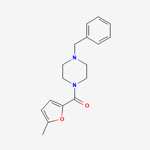 molecular formula C17H20N2O2 B10970734 (4-Benzylpiperazin-1-yl)(5-methylfuran-2-yl)methanone 