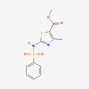 Methyl 4-methyl-2-[(phenylsulfonyl)amino]-1,3-thiazole-5-carboxylate