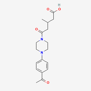 5-[4-(4-Acetylphenyl)piperazin-1-yl]-3-methyl-5-oxopentanoic acid