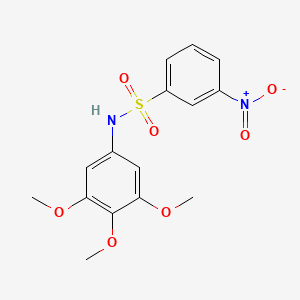 molecular formula C15H16N2O7S B10970778 3-nitro-N-(3,4,5-trimethoxyphenyl)benzenesulfonamide 