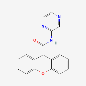 molecular formula C18H13N3O2 B10970832 N-(pyrazin-2-yl)-9H-xanthene-9-carboxamide 