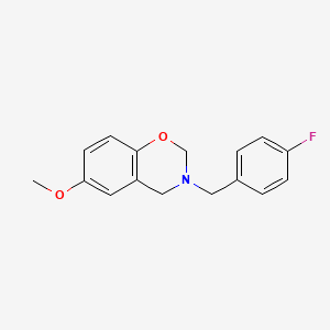 3-(4-fluorobenzyl)-6-methoxy-3,4-dihydro-2H-1,3-benzoxazine