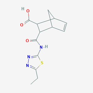 3-[(5-Ethyl-1,3,4-thiadiazol-2-yl)carbamoyl]bicyclo[2.2.1]hept-5-ene-2-carboxylic acid