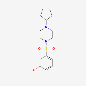 1-Cyclopentyl-4-[(3-methoxyphenyl)sulfonyl]piperazine