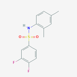 molecular formula C14H13F2NO2S B10970888 N-(2,4-dimethylphenyl)-3,4-difluorobenzenesulfonamide 