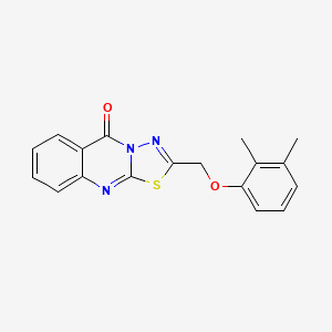 2-[(2,3-dimethylphenoxy)methyl]-5H-[1,3,4]thiadiazolo[2,3-b]quinazolin-5-one