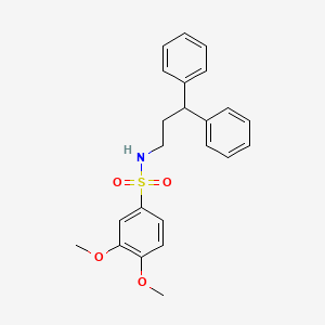 N-(3,3-diphenylpropyl)-3,4-dimethoxybenzenesulfonamide