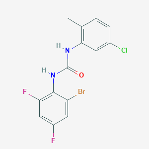 1-(2-Bromo-4,6-difluorophenyl)-3-(5-chloro-2-methylphenyl)urea