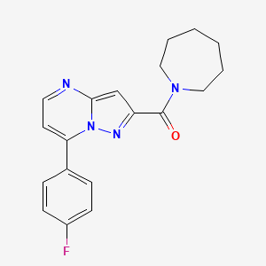 1-Azepanyl[7-(4-fluorophenyl)pyrazolo[1,5-a]pyrimidin-2-yl]methanone