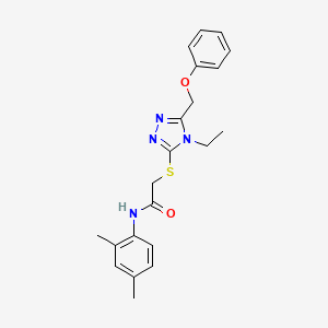 N-(2,4-dimethylphenyl)-2-{[4-ethyl-5-(phenoxymethyl)-4H-1,2,4-triazol-3-yl]sulfanyl}acetamide