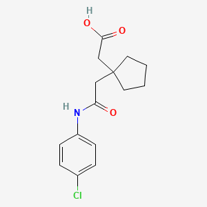 (1-{2-[(4-Chlorophenyl)amino]-2-oxoethyl}cyclopentyl)acetic acid