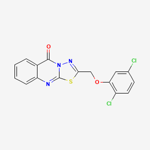 2-[(2,5-dichlorophenoxy)methyl]-5H-[1,3,4]thiadiazolo[2,3-b]quinazolin-5-one