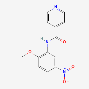 N-(2-methoxy-5-nitrophenyl)pyridine-4-carboxamide