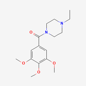 molecular formula C16H24N2O4 B10971029 (4-Ethylpiperazin-1-yl)(3,4,5-trimethoxyphenyl)methanone 