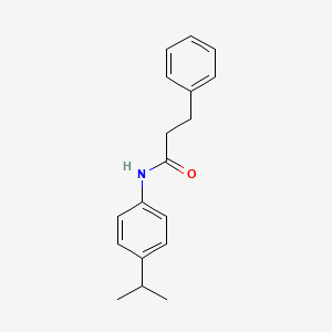 3-phenyl-N-[4-(propan-2-yl)phenyl]propanamide