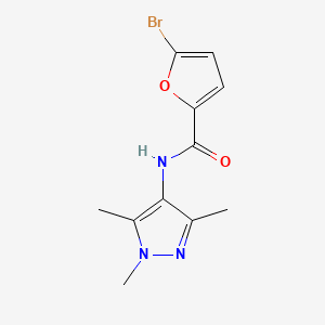 molecular formula C11H12BrN3O2 B10971075 5-bromo-N-(1,3,5-trimethyl-1H-pyrazol-4-yl)furan-2-carboxamide 