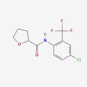 N-[4-chloro-2-(trifluoromethyl)phenyl]oxolane-2-carboxamide