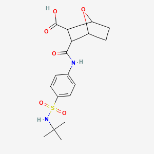 3-{[4-(Tert-butylsulfamoyl)phenyl]carbamoyl}-7-oxabicyclo[2.2.1]heptane-2-carboxylic acid