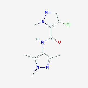 4-chloro-1-methyl-N-(1,3,5-trimethyl-1H-pyrazol-4-yl)-1H-pyrazole-5-carboxamide