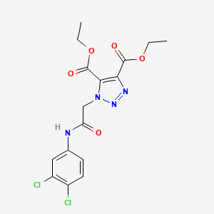 diethyl 1-{2-[(3,4-dichlorophenyl)amino]-2-oxoethyl}-1H-1,2,3-triazole-4,5-dicarboxylate