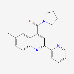 [6,8-Dimethyl-2-(pyridin-2-yl)quinolin-4-yl](pyrrolidin-1-yl)methanone