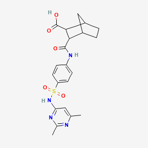 3-({4-[(2,6-Dimethylpyrimidin-4-yl)sulfamoyl]phenyl}carbamoyl)bicyclo[2.2.1]heptane-2-carboxylic acid