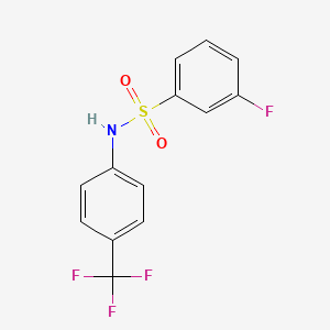 molecular formula C13H9F4NO2S B10971144 3-fluoro-N-[4-(trifluoromethyl)phenyl]benzenesulfonamide 