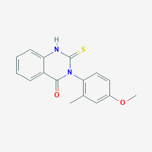 3-(4-methoxy-2-methylphenyl)-2-sulfanylquinazolin-4(3H)-one