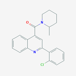 [2-(2-Chlorophenyl)quinolin-4-yl](2-methylpiperidin-1-yl)methanone