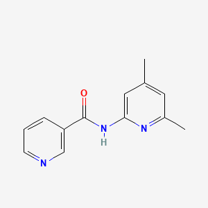 molecular formula C13H13N3O B10971267 N-(4,6-dimethylpyridin-2-yl)pyridine-3-carboxamide CAS No. 560103-82-4