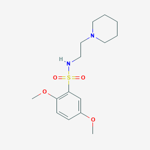 2,5-dimethoxy-N-[2-(piperidin-1-yl)ethyl]benzenesulfonamide