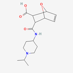 3-{[1-(Propan-2-yl)piperidin-4-yl]carbamoyl}-7-oxabicyclo[2.2.1]hept-5-ene-2-carboxylic acid